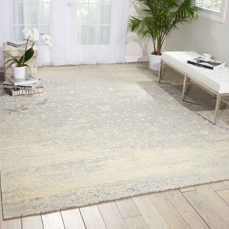 media image for luminance hand loomed silver rug by nourison nsn 099446308009 5 262