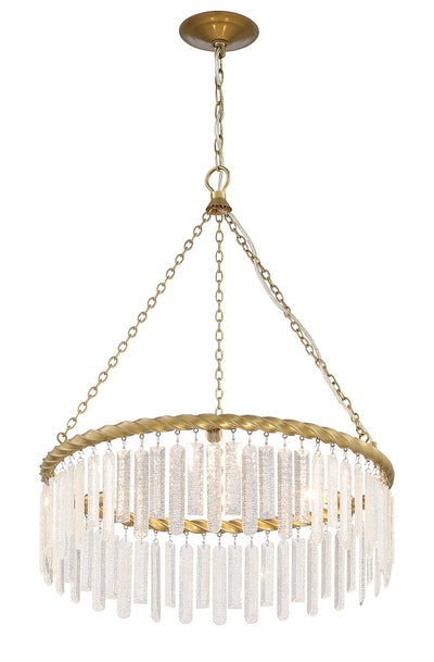 product image for Reverie Brass And Crystal 3 Light Contemporary Chandelier By Lumanity 3 61