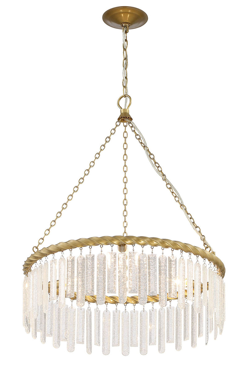 media image for Reverie Brass And Crystal 3 Light Contemporary Chandelier By Lumanity 3 253