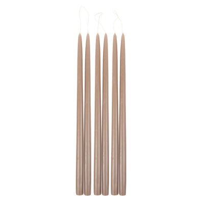 product image of Greige Taper Candles in Various Sizes 557