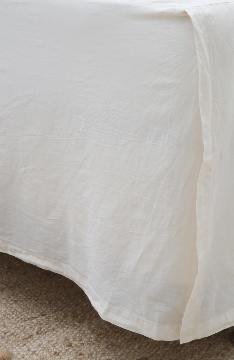 media image for Paneled Crinkled Cotton Bedskirt 4 236