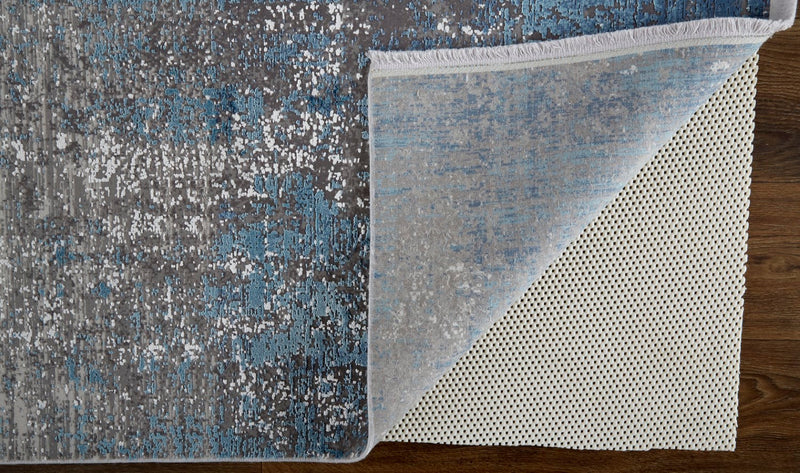 media image for Lindstra Abstract Blue/Silver Gray Rug 5 265