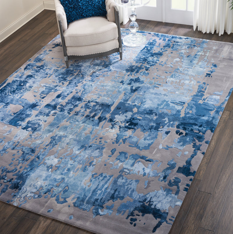 media image for prismatic handmade blue grey rug by nourison 99446477637 redo 5 287