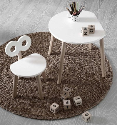 product image for half moon table in white 3 54