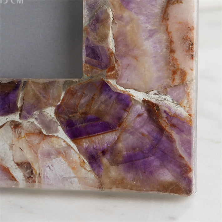 media image for Set of 2 Amethyst Photo Frames in Gift Box Includes 2 Sizes design by Tozai 266