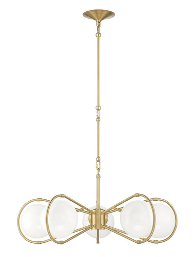 product image for Gio 5 Light Modern Brass Statement Chandelier By Lumanity 2 12