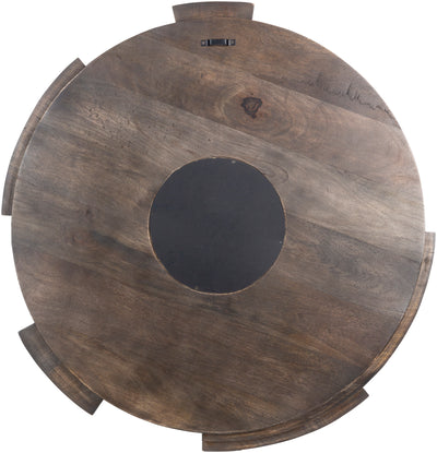product image for Hermione HEI-001 Round Mirror in Brown by Surya 93