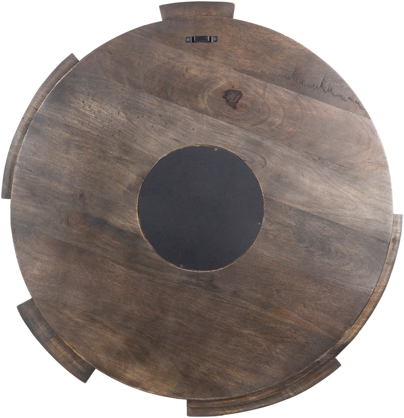 media image for Hermione HEI-001 Round Mirror in Brown by Surya 220
