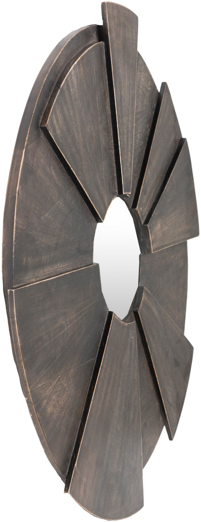 product image for Hermione HEI-001 Round Mirror in Brown by Surya 82