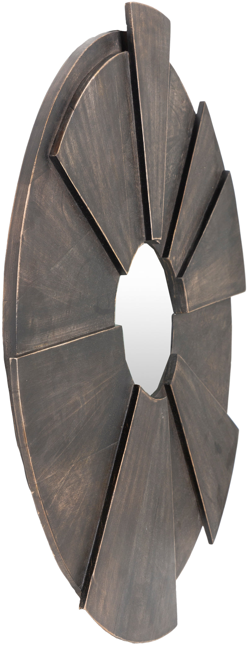 media image for Hermione HEI-001 Round Mirror in Brown by Surya 297