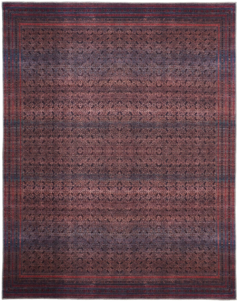 media image for Welch Ornamental Charcoal Gray / Pink Rug 1 297