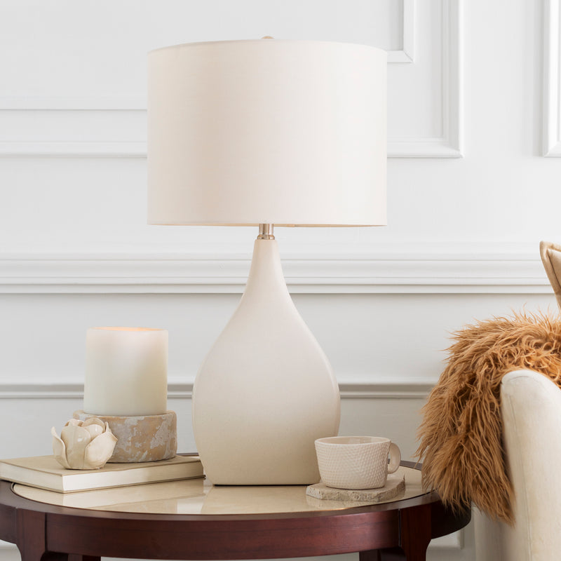 media image for Hinton HIN-002 Table Lamp in Cream & Light Gray by Surya 21