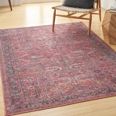 product image for Nicole Curtis Machine Washable Series Brick Vintage Rug By Nicole Curtis Nsn 099446164612 6 4