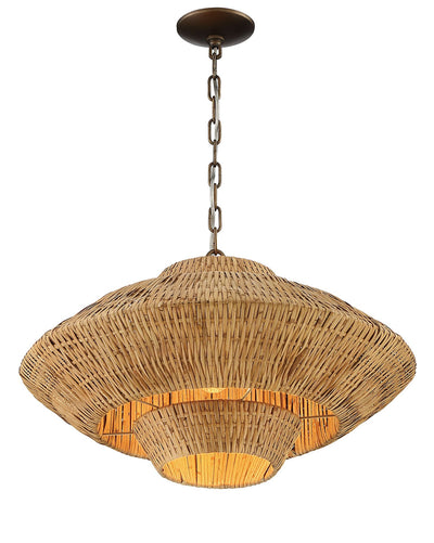 product image for Luca Rattan 3 Tier Chandelier By Lumanity 3 96