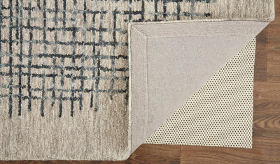 product image for Carrick Hand-Tufted Crosshatch Light Taupe/Gray Rug 5 32