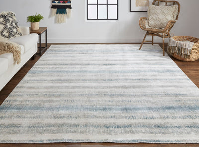 product image for Malana Handwoven Gradient Aegean Blue/Warm Gray Rug 6 98