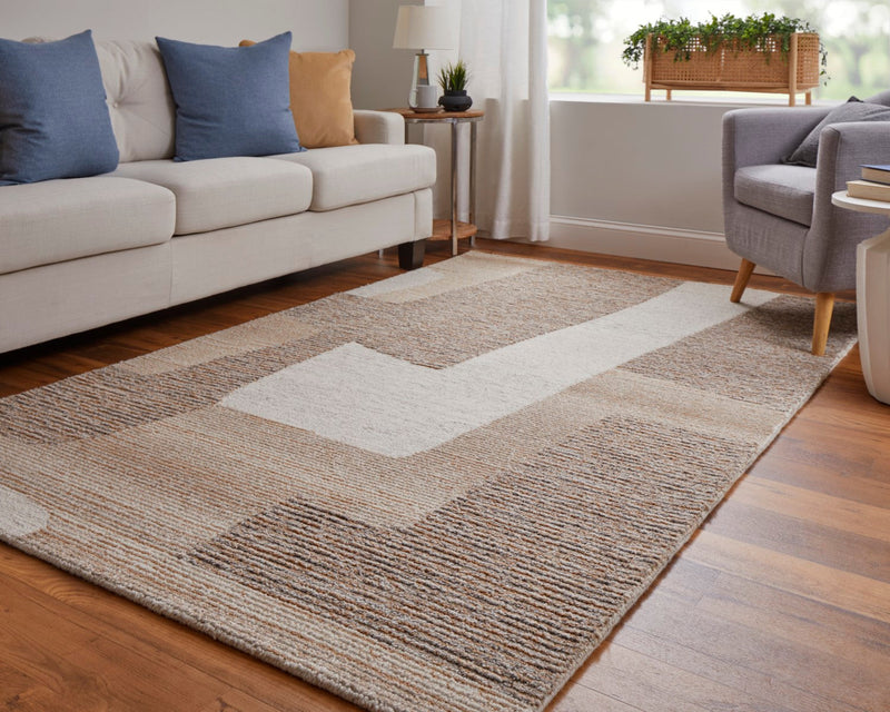 media image for Middleton Abstract Brown/Tan/Ivory Rug 7 222