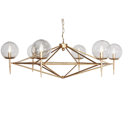 product image for chandelier with hand blown glass globes in various colors 2 85