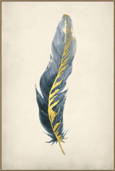 product image for gilded feathers v by bd art gallery lba 52bu0375 bu fr4106 5 13