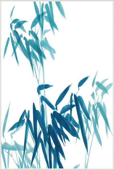 product image for turquoise bamboo i glass frame wall art 3 78