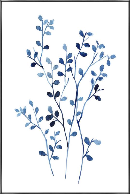 media image for foglie blu iv wall art 5 238