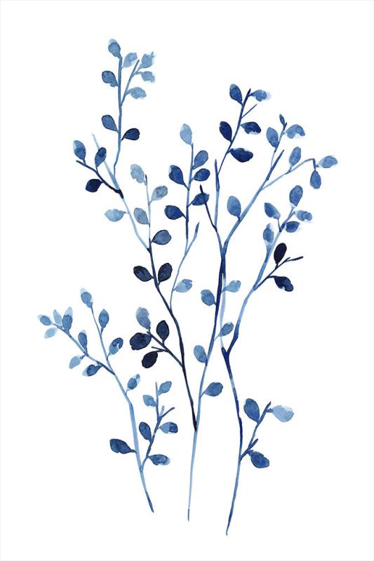 media image for foglie blu iv wall art 7 27