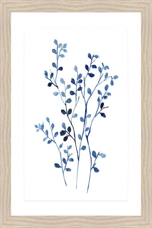 media image for foglie blu iv wall art 3 291