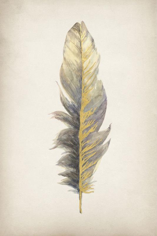 media image for gilded feathers ii by bd art gallery lba 52bu0102 bu fr4106 3 214