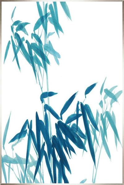 product image for turquoise bamboo i glass frame wall art 2 61