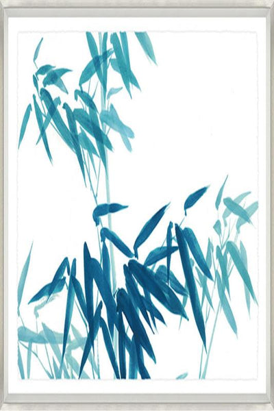product image of turquoise bamboo i glass frame wall art 1 571