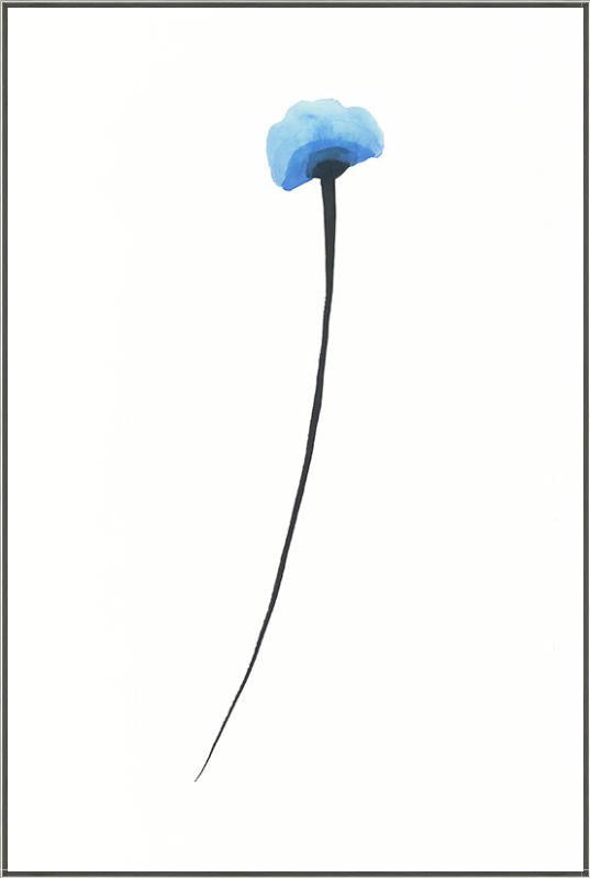 media image for blue poppies iii by bd art gallery lba 52bu0651 gf 3 295