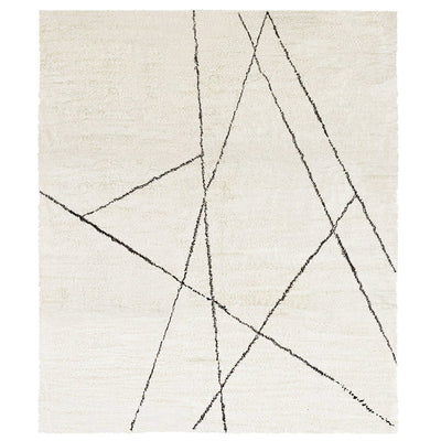 product image for issy garde shaggy hand knotted black rug by by second studio iy100 311x12 2 29