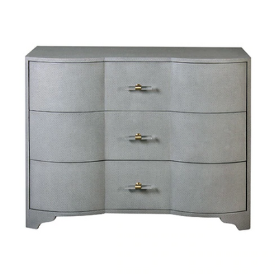 product image for three drawer chest with acrylic hardware in various colors 6 29