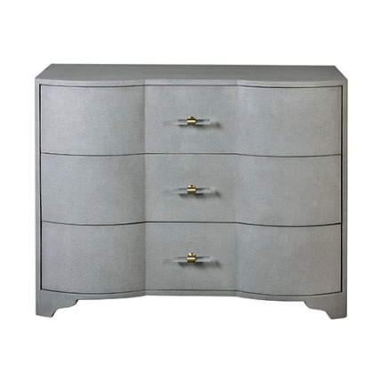 media image for three drawer chest with acrylic hardware in various colors 6 262