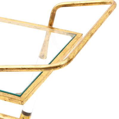 product image for Jepson Bar Cart in Gold design by Bungalow 5 1
