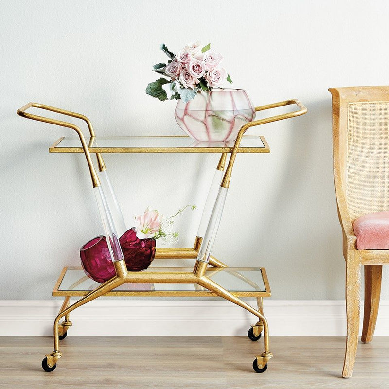 media image for Jepson Bar Cart in Gold design by Bungalow 5 263