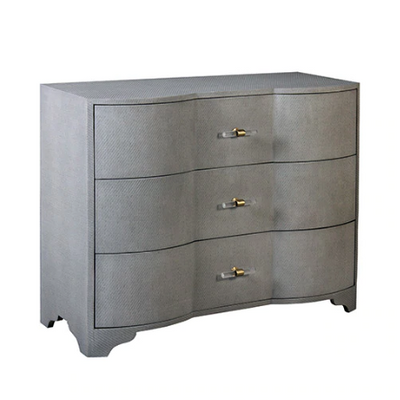 product image for three drawer chest with acrylic hardware in various colors 7 52