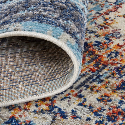 product image for Bellini Ornamental Blue/Rust/Gray Rug 3 62