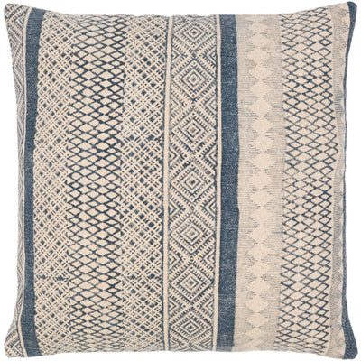 product image for Janya Cotton Blue Pillow Flatshot Image 57