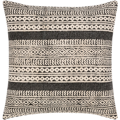 product image of Janya Cotton Black Pillow Flatshot Image 513