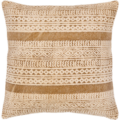 product image for Janya Cotton Beige Pillow Flatshot Image 55