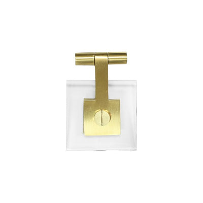 product image of Jonah Square Hardware Pull in Antique Brass design by BD Studio 581