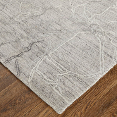 product image for archor abstract contemporary hand tufted gray ivory rug by bd fine wtnr8890gryivyh00 5 90