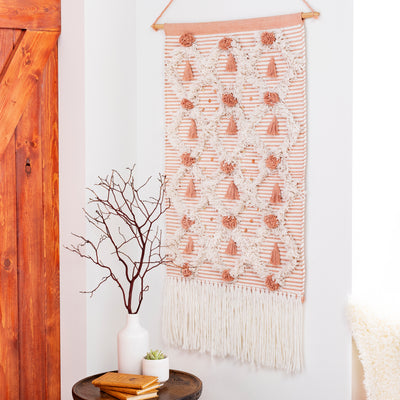 product image for Kari KAR-1000 Hand Woven Wall Hanging in Camel & White by Surya 89
