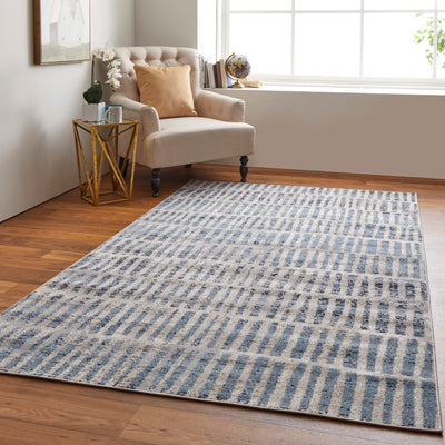product image for wyllah nomadic geometric blue ivory rug by bd fine cmar39kibluivyc16 9 39