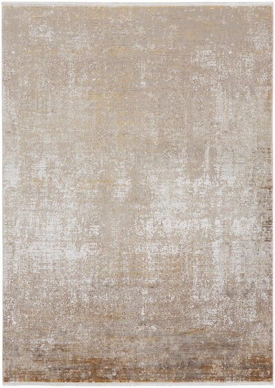 product image for Lindstra Abstract Taupe/Gold/Ivory Rug 1 0