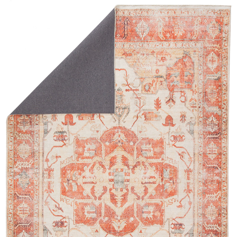 media image for boh01 rhoda medallion orange ivory area rug design by jaipur 3 233