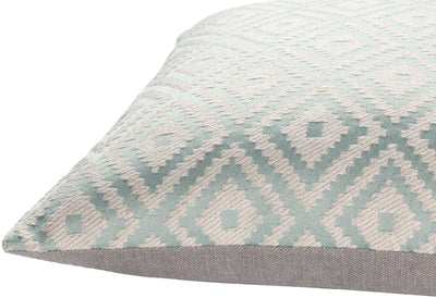 product image for Kanga KGA-003 Jacquard Square Pillow in Mint & Cream by Surya 7