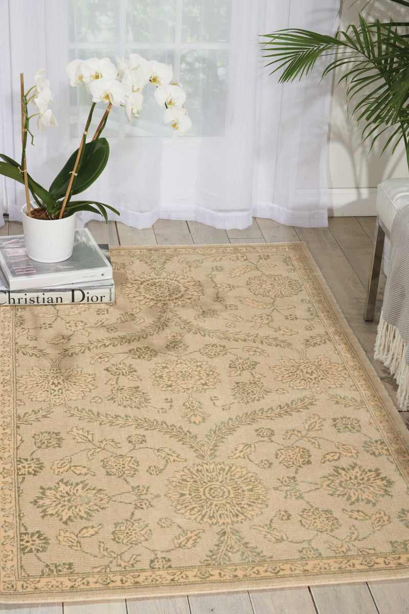 media image for luminance hand loomed cream mint rug by nourison nsn 099446194398 6 295