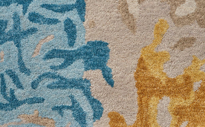 product image for Calista Hand-Tufted Abstract Sunny Yellow/Sky Blue Rug 2 81